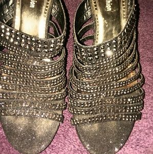 John fashion glitter sandals